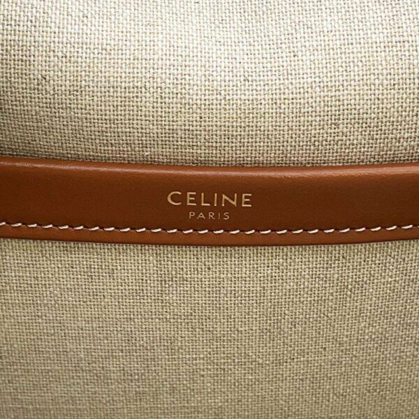 9502789 10 Celine Triomphe Hippo Large Mohair Leather Tote Bag