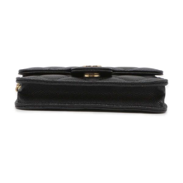 9506923 03 Chanel Cocomark Matelasse Caviar Pochette Black