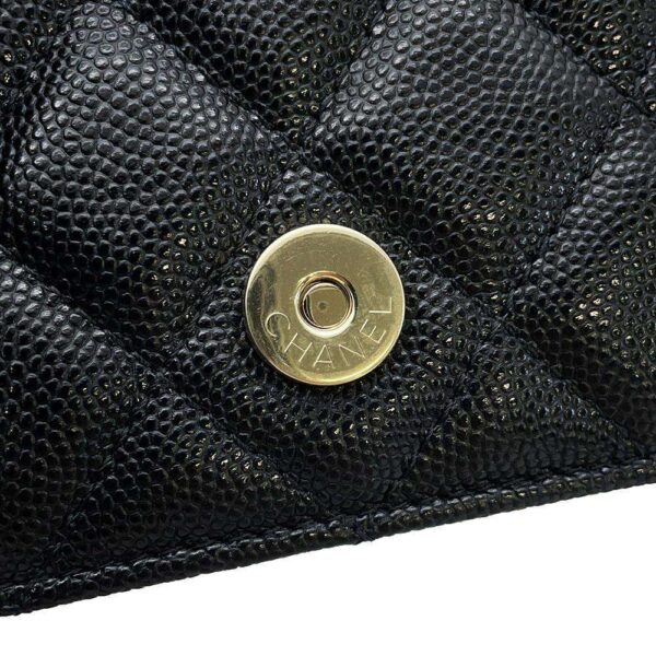 9506923 08 Chanel Cocomark Matelasse Caviar Pochette Black