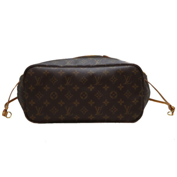 9513 5 Louis Vuitton Neverfull MM Monogram Canvas Tote Bag Brown