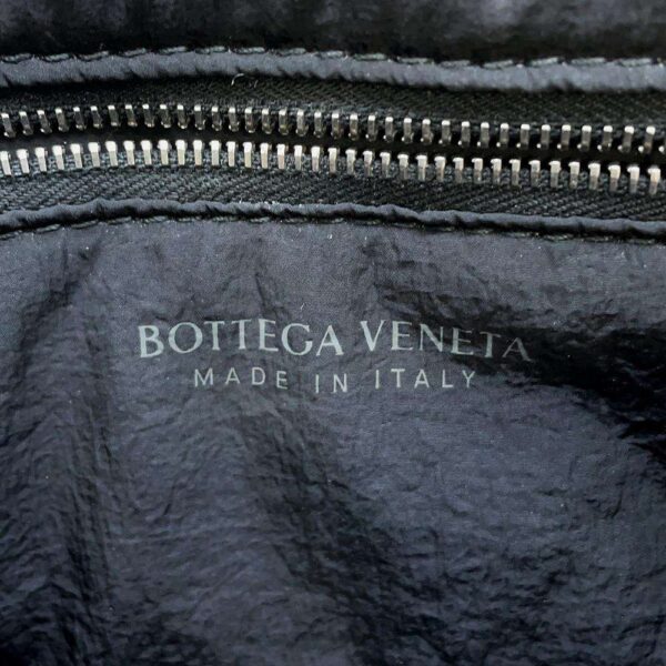 9516540 10 Bottega Veneta Maxi Intrecciato Small Padded Cassette Nylon Shoulder Bag Black