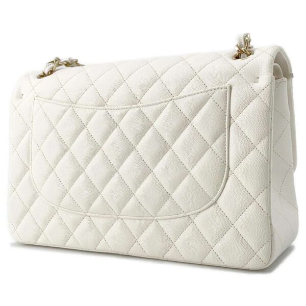 9534384 02 Chanel Matelasse 30 Cocomark Caviar Shoulder Bag White