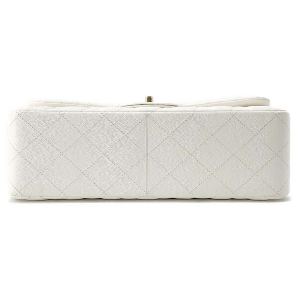 9534384 03 Chanel Matelasse 30 Cocomark Caviar Shoulder Bag White