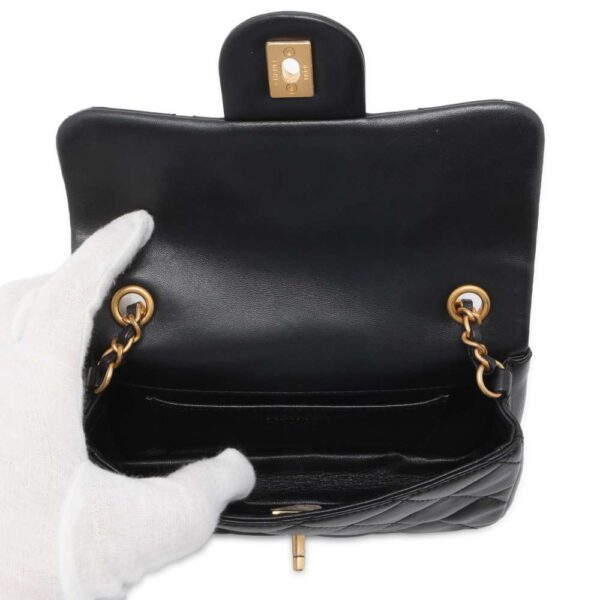 9535879 05 Chanel Mini Matelasse Coco Mark Heart Bag Black