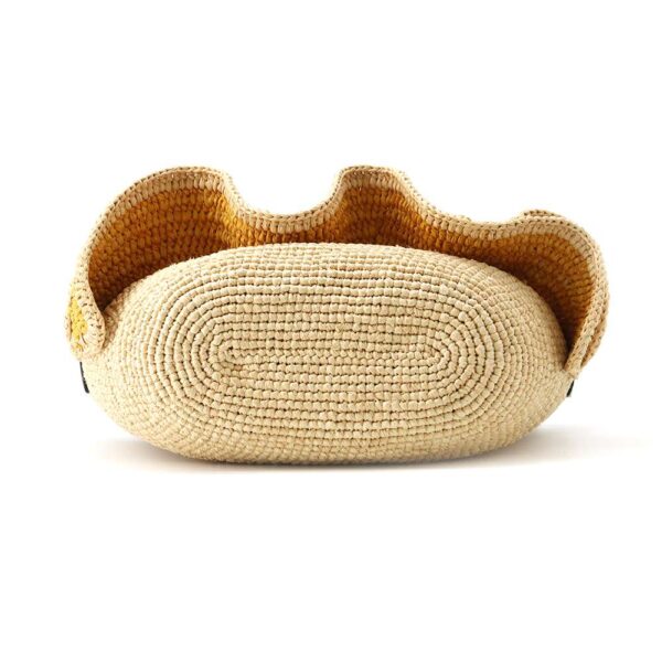 9536609 03 Loewe Ruffle Raffia Basket Shoulder Bag