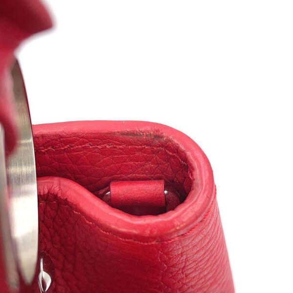 9538450 11 Louis Vuitton Capucines PM Taurillon Leather Handbag Red