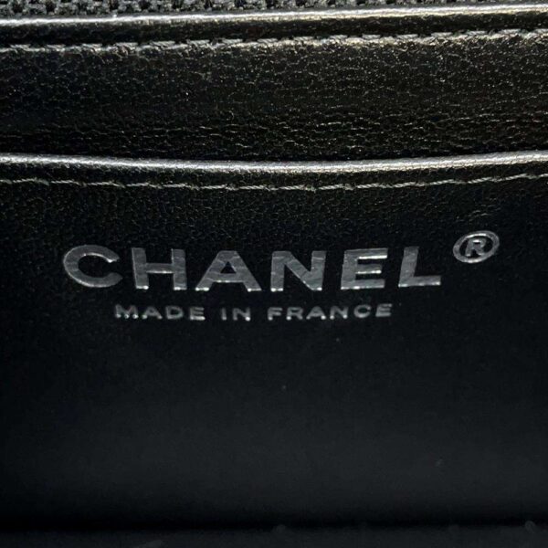 9559370 08 Chanel Mini Flap Cocomark Lambskin Shoulder Bag Black