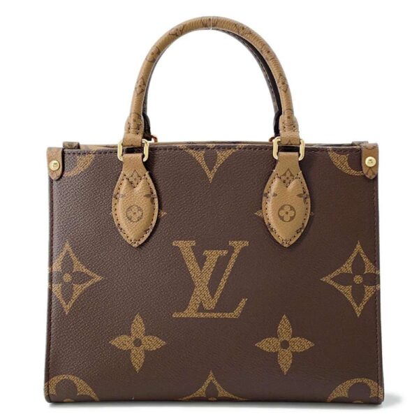 9559400 01 Louis Vuitton On The Go PM Monogram Reverse Handbag