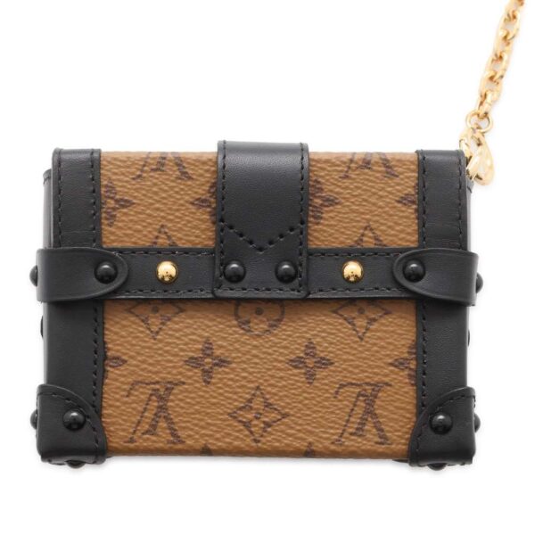 9559554 03 Louis Vuitton Essential Trunk Monogram Reverse Pouch Black