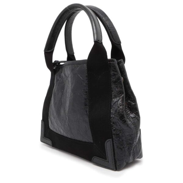 9567016 02 Balenciaga Blue Cabas XS Tote Bag 2way Black