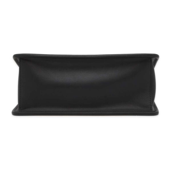 9567122 03 Fendi Canaif Leather Shoulder Bag Black