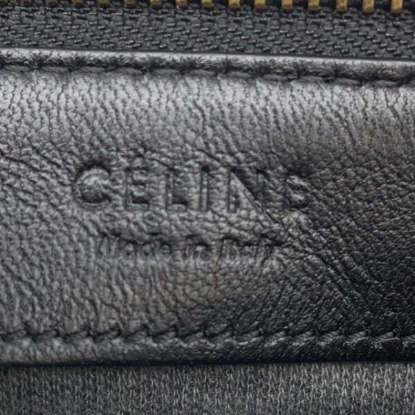 9567412 11 Celine Trio Large Leather Shoulder Bag Black