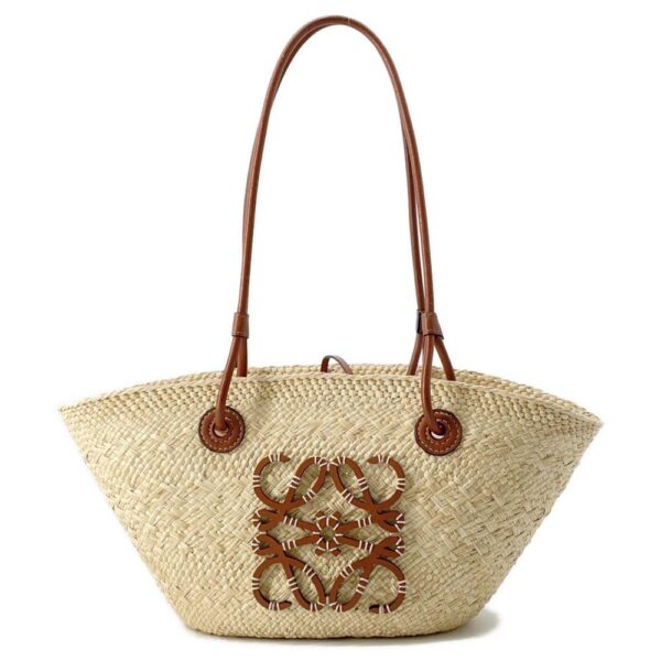 9571389 01 Loewe Anagram Basket Bag Small Ilaca Palm Calf Leather