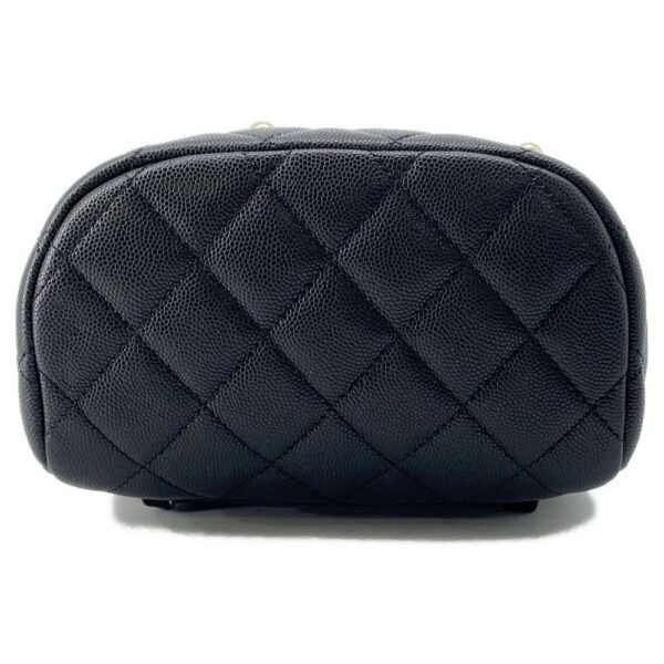 9576100 03 Chanel Matelasse Cocomark Caviar Backpack Black