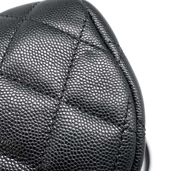 9576100 09 Chanel Matelasse Cocomark Caviar Backpack Black