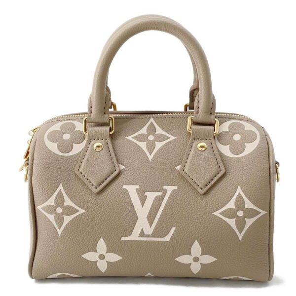 9580046 01 Louis Vuitton Speedy Bandouliere Empreinte Shoulder Bag Beige