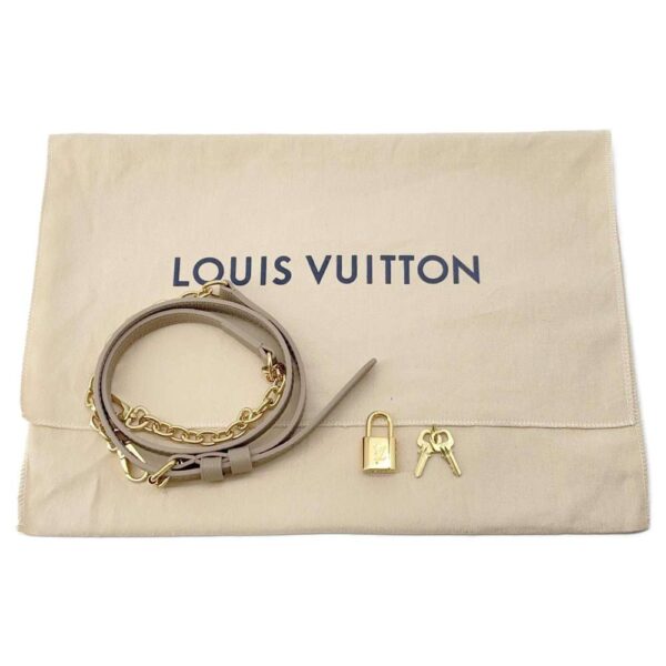 9580046 12 Louis Vuitton Speedy Bandouliere Empreinte Shoulder Bag Beige