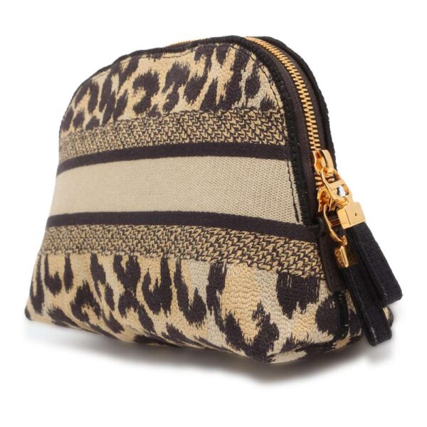 9581678 02 Christian Dior Leopard Jacquard Pouch