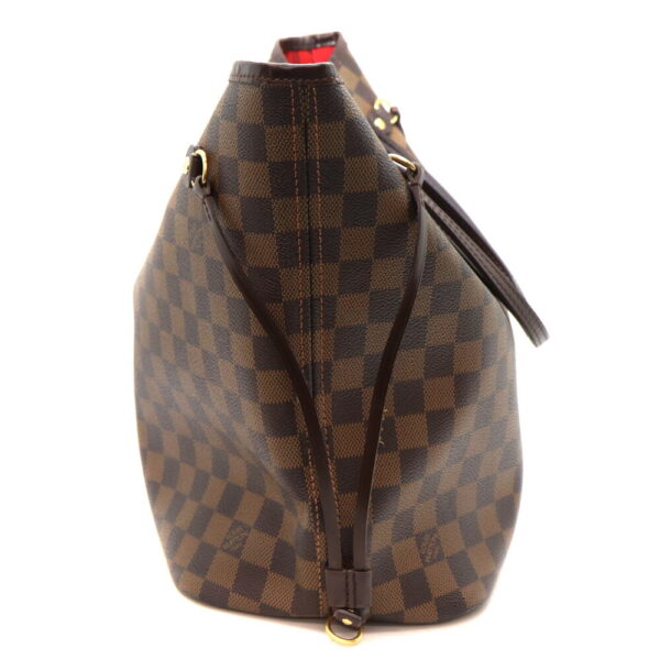 9583 4 Louis Vuitton Neverfull MM Damier Ebene Canvas Tote Bag Brown