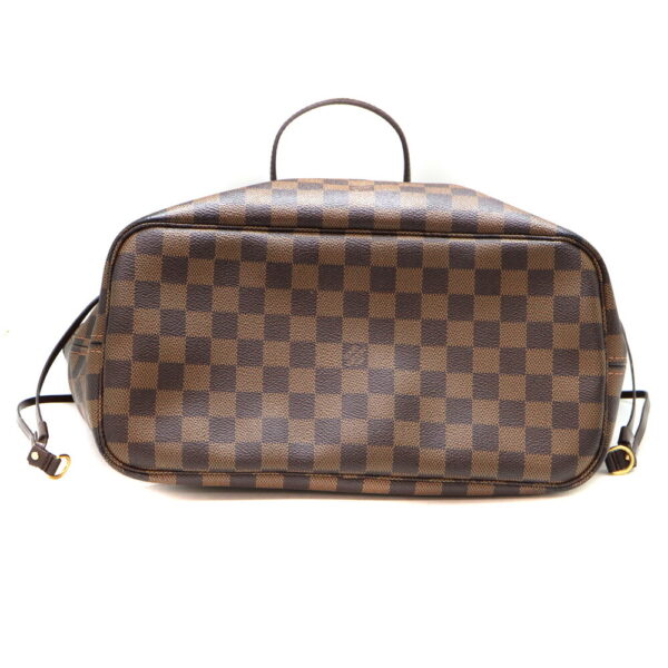 9583 5 Louis Vuitton Neverfull MM Damier Ebene Canvas Tote Bag Brown