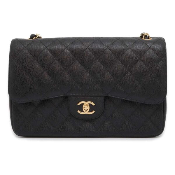 9583337 01 Chanel Matelasse 30 Cocomark Caviar Shoulder Bag Black