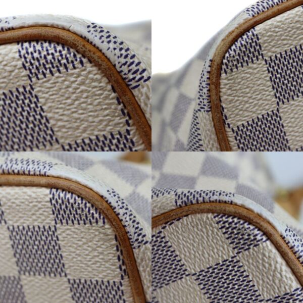 9584 12 Louis Vuitton Saleya PM Damier Canvas Handbag White