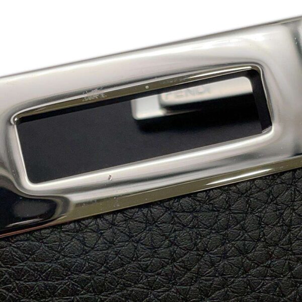 9587908 08 Fendi Peekaboo Isee You Medium Leather 2WAY Business Bag Black