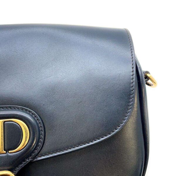 9589971 11 Christian Dior Bobby Medium Leather Crossbody Bag Black