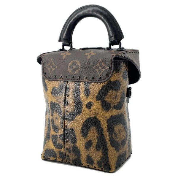 9590052 02 Louis Vuitton Leopard Camera Box Monogram Handbag Black