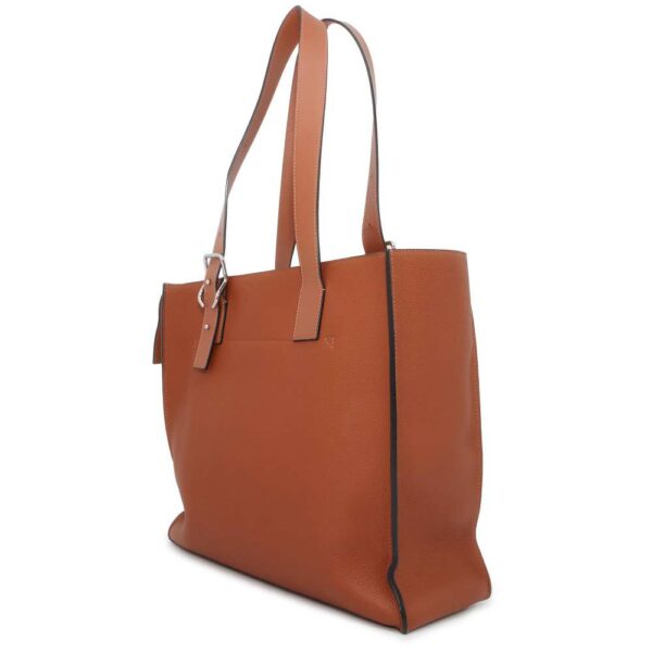 9595040 02 Loewe Buckle Zipper Leather Tote Bag