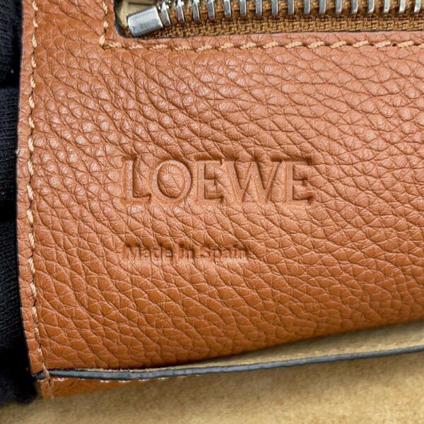 9595040 15 Loewe Buckle Zipper Leather Tote Bag