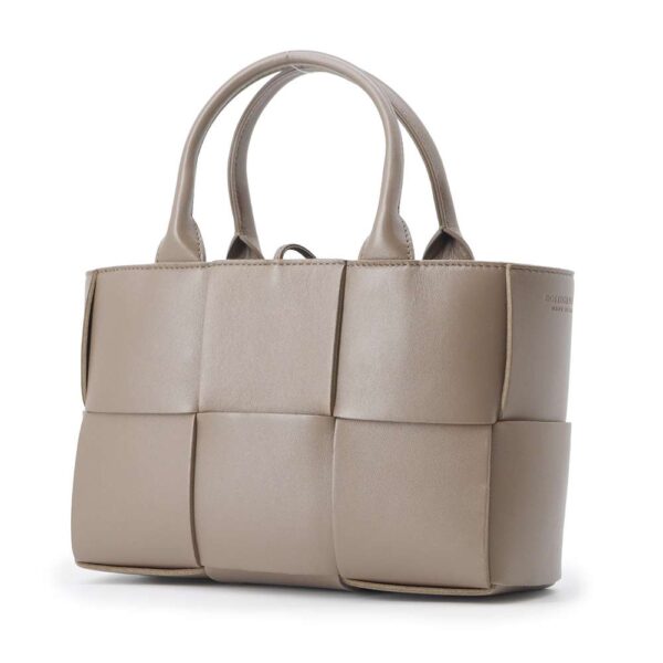 9602489 02 Bottega Veneta Arco Mini Intrecciato Leather 2way Tote Bag