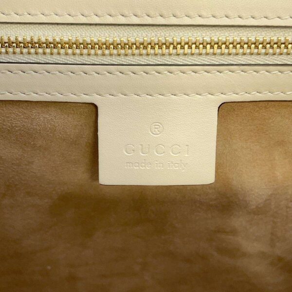 9605053 16 Gucci Sylvie Calf Leather 2way Shoulder Bag Ivory White