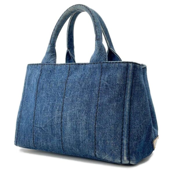 9605190 02 Prada Tote Bag Canapa Denim Canvas