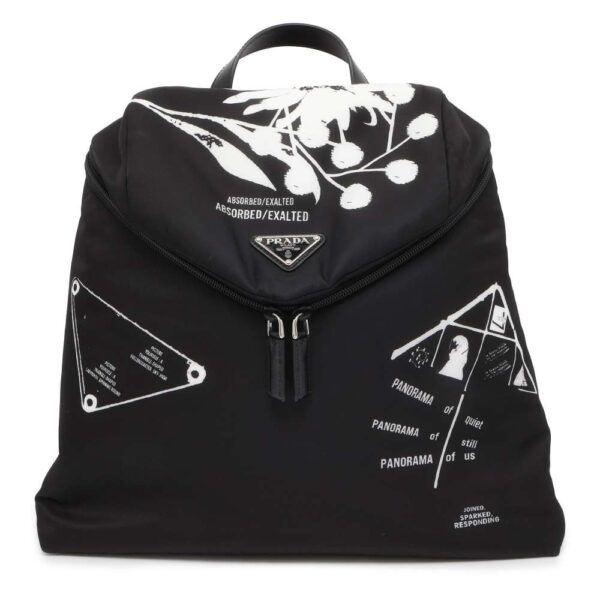 9605220 01 Prada Rucksack Signeau Nylon Black