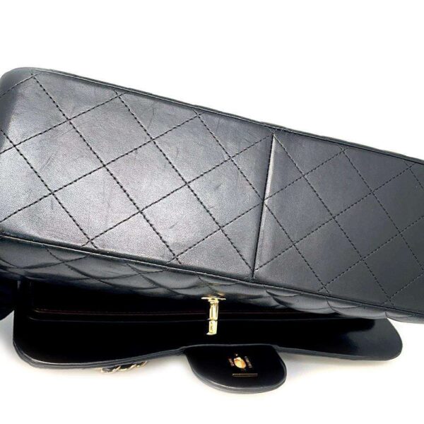 9605350 14 Chanel Matelasse 30 Cocomark Lambskin Shoulder Bag Black