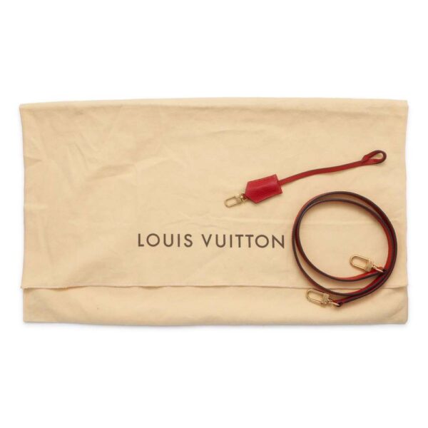 9605664 18 Louis Vuitton Monogram Alma Bag Into Bag Red