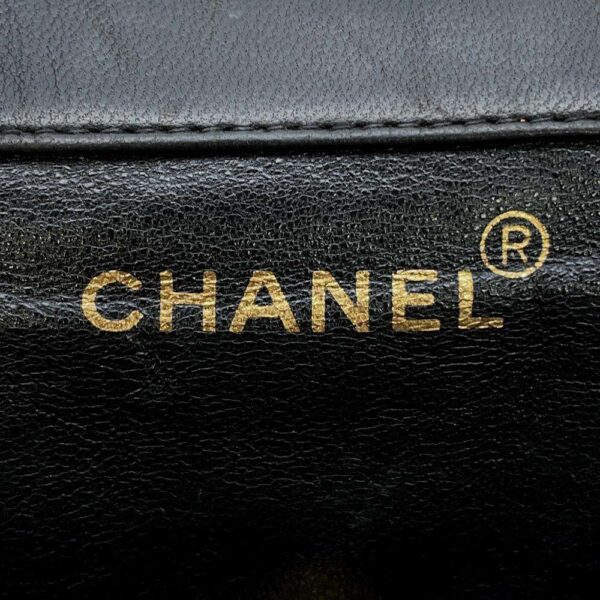 9606395 15 Chanel Matelasse Chain Cocomark Lambskin Backpack Black