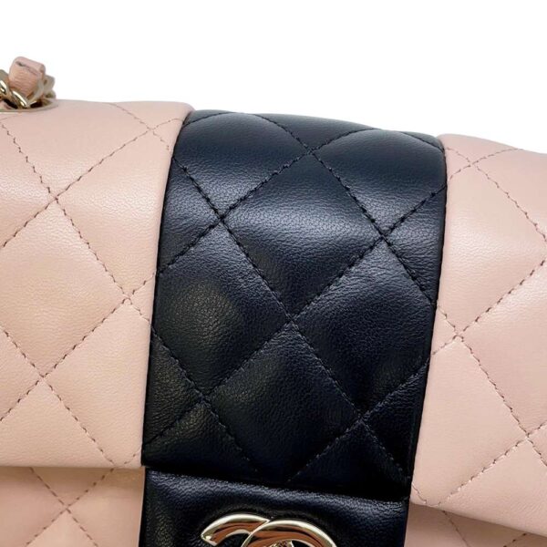 9606562 12 Chanel Coco Mark Lambskin Mini Flap Bag Black