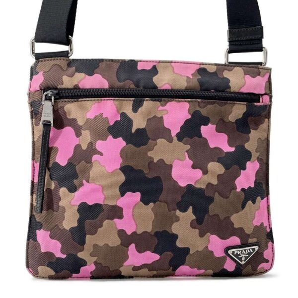 9607477 01 Prada Camouflage Nylon Shoulder Bag