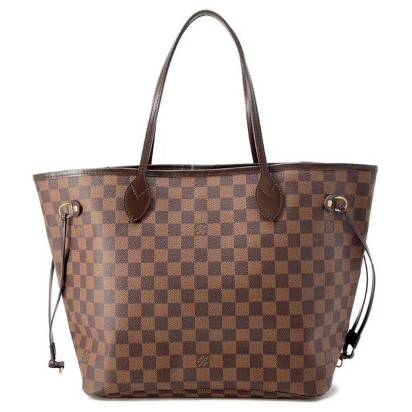 9607637 01 Louis Vuitton Neverfull MM Damier Ebene Tote Bag