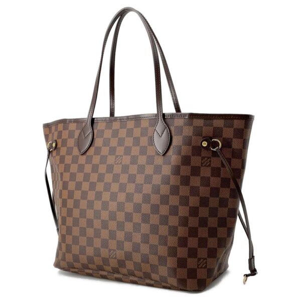 9607637 02 Louis Vuitton Neverfull MM Damier Ebene Tote Bag