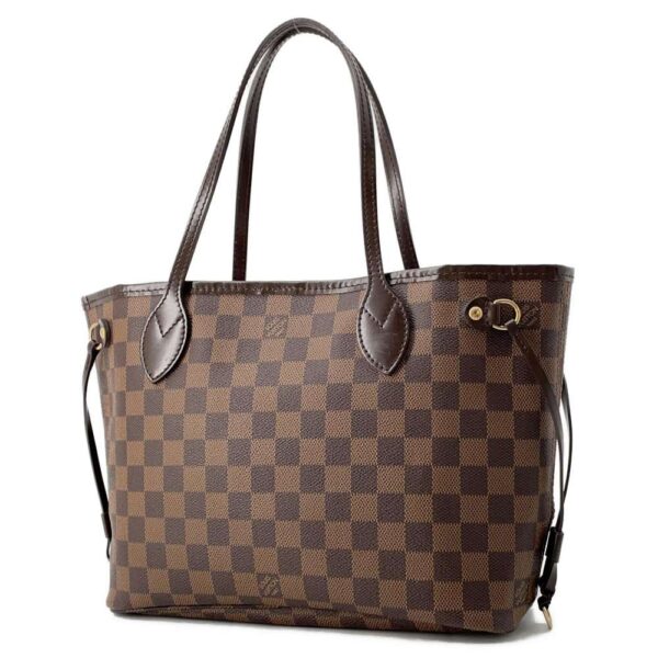 9607675 02 Louis Vuitton Neverfull PM Damier Ebene Tote Bag