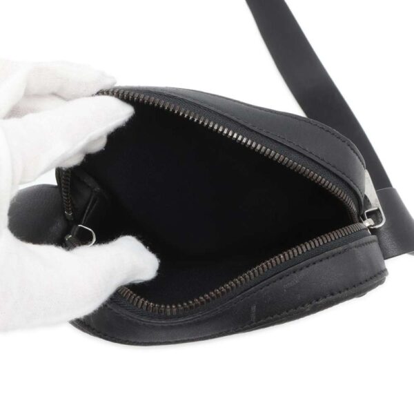 9608559 05 Loewe Anagram Leather Shoulder Bag Black