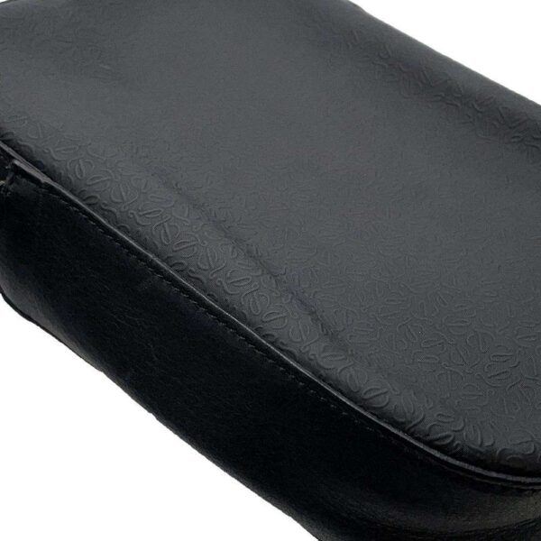 9608559 09 Loewe Anagram Leather Shoulder Bag Black