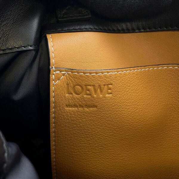 9608610 10 Loewe Puffy Vertical Leather Tote Bag Black