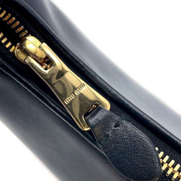 9616578 07 Miu Miu Handbag Leather Hobo Black