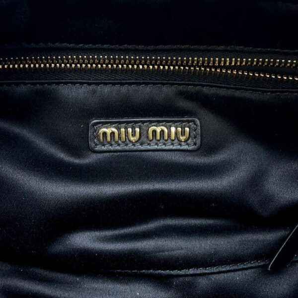 9617766 16 Miu Miu Handbag Arcadi Leather Black