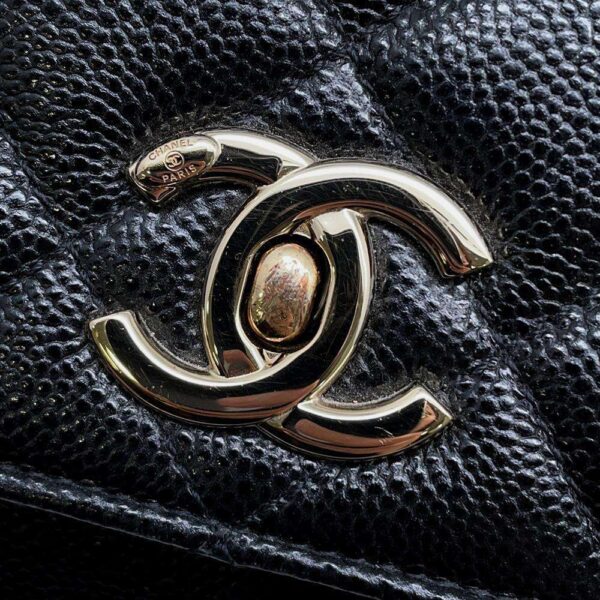 9622111 12 Chanel Matelasse Affinity Cocomark 2way Shoulder Bag Black