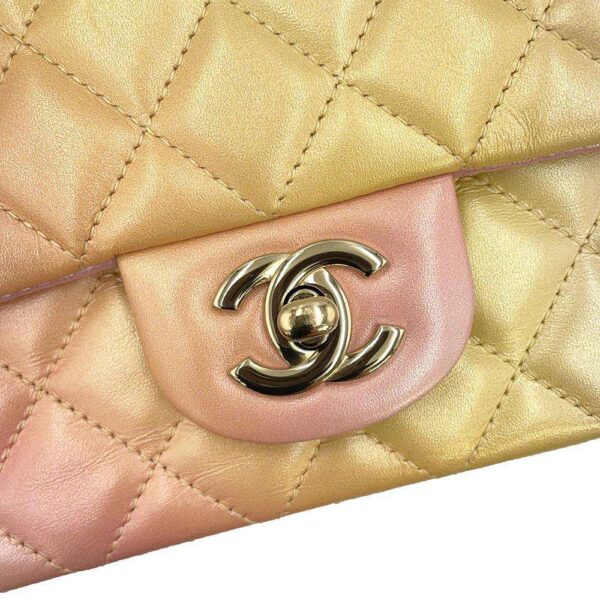 9628847 11 Chanel Cocomark Matelasse Lambskin Mini Flap Bag Aurora